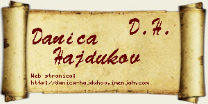 Danica Hajdukov vizit kartica